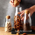 Spice Jar glass jar water bottle with cork